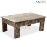 Carved Antique Reproduction Center Table