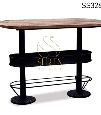 Cast Iron Industrial Bar Table