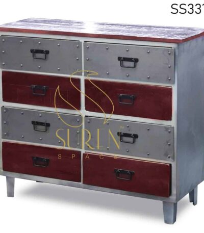 Eight Drawer Industrial Drawer Chest