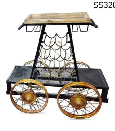 Four Wheel Automobile Industrial Wine Cabinet