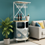 Indian Industrial Wine Cabinet Design