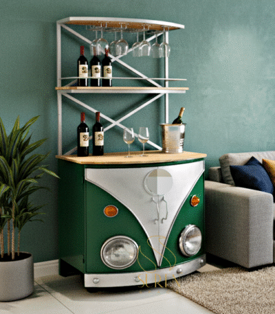 Indian Industrial Wine Rack Design