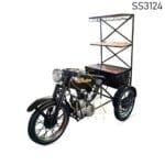 Indian Moped Automobile Bar Cabinet