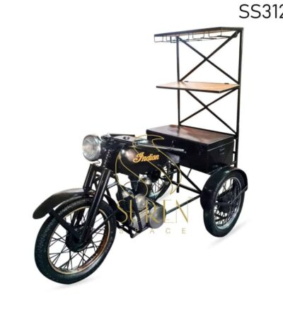 Indian Moped Automobile Bar Cabinet