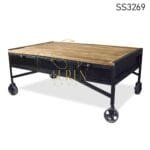 Industrial Casting Wheel Center Table