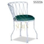 Iron Metal Frame Leatherette Seat