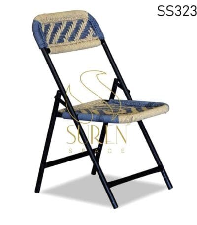 MS Folding Chair With Rope Work