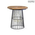 Mango Wood Iron Regular Table