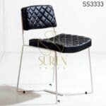 Outdoor Metal Frame Leatherette Chair