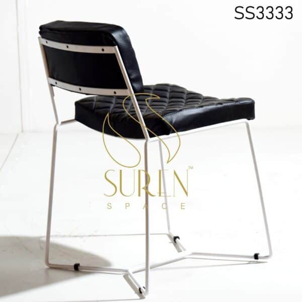 Outdoor Metal Frame Leatherette Chair 2