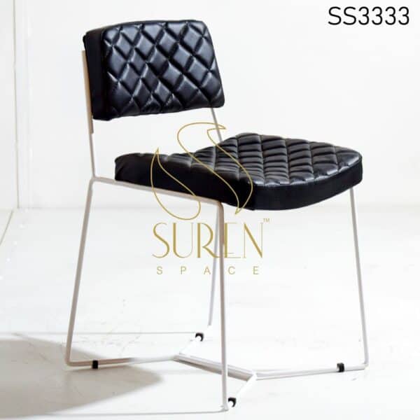 Outdoor Metal Frame Leatherette Chair