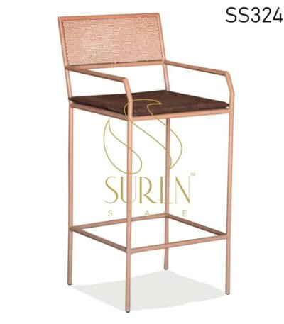 Powder Coated Outdoor Metal Bar Chair