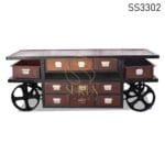 Rustic Finish Industrial Kitchen Cabinet