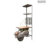 Scooter Design Bar Cabinet
