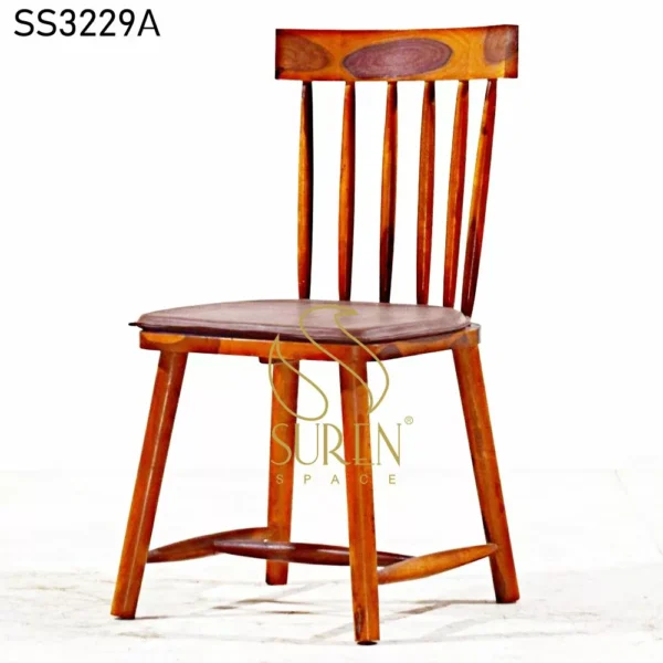 Solid Indian Wood Bistro Chair