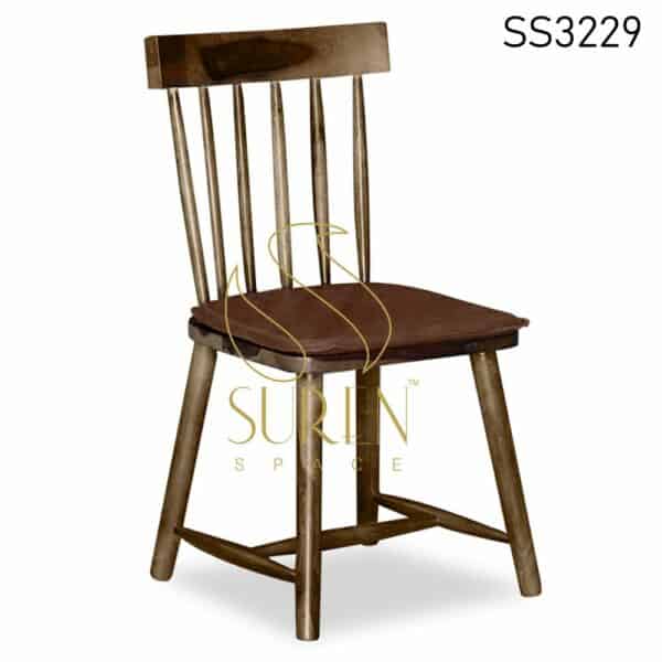 Solid Indian Wood Bistro Chair