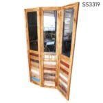 Solid Indian Wood Folding Divider Design