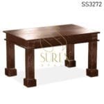 Solid Wood Walnut Finish Center Table