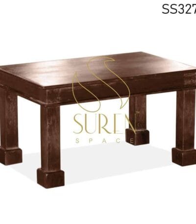 Solid Wood Walnut Finish Center Table