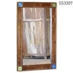 Tiled Wooden Glass Mirror Frame