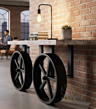 industrial console table design