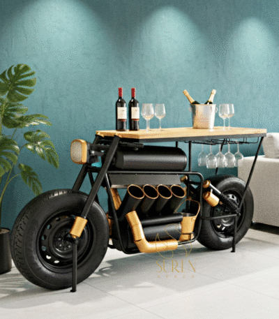 modern industrial wine bar