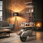 Scooter Design Bar Cabinet