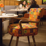 Traditional Indian Fabric Upholstered Chair