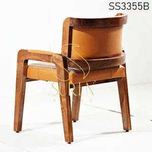 Lounge Furniture Wholesale Wood Leatherette Premium Looking Dining Chair 2