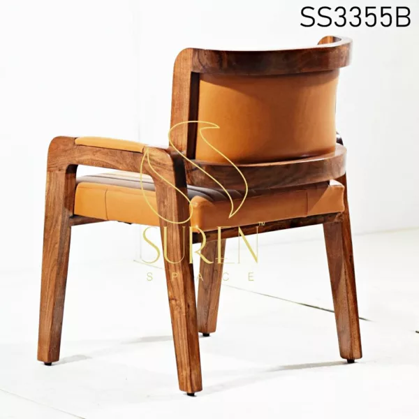 Solid Wood Leatherette Premium Looking Dining Chair Wood Leatherette Premium Looking Dining Chair 2 jpg