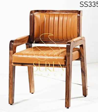 Wood Leatherette Premium Looking Dining Chair