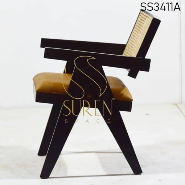 Pierre Jeanneret Chandigarh Chair with Leather Seating Pierre Jeanneret Chandigarh Chair with Leather Seating 2