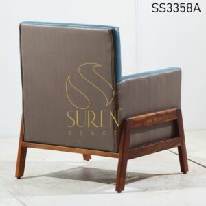 Hospitality Furniture Supplier from Jodhpur India Tufted Back Wooden Stand Accent Chair 2