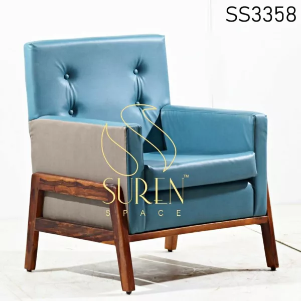 Wooden Stand Accent Chair