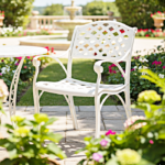 cast iron outdoor chair design