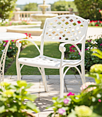 cast iron outdoor chair design