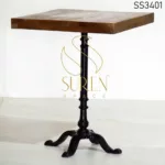 Cast Iron Square Folding Shape Bistro Table