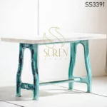 Distress Solid Wood Industrial Dining Table