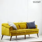 Fabric Upholstered Three Seater Sofa Design