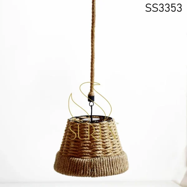 Industrial Rope Work Hanging Lamp