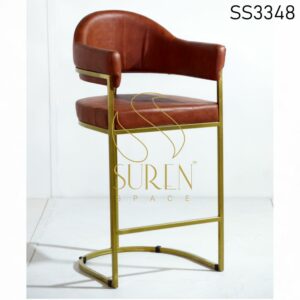 Industrial Furniture Manufacturer - Exporter In India [2023] Industrial Theme Leatherette Seat Back Brewery Chair 2