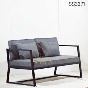 Industrial Upholstered Two Seater Sofa