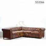 L Shape Chesterfield Restaurant Sofa