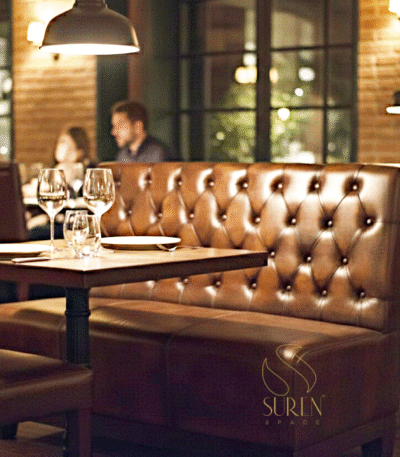 LEATHER RESTAURANT SOFA DESIGN