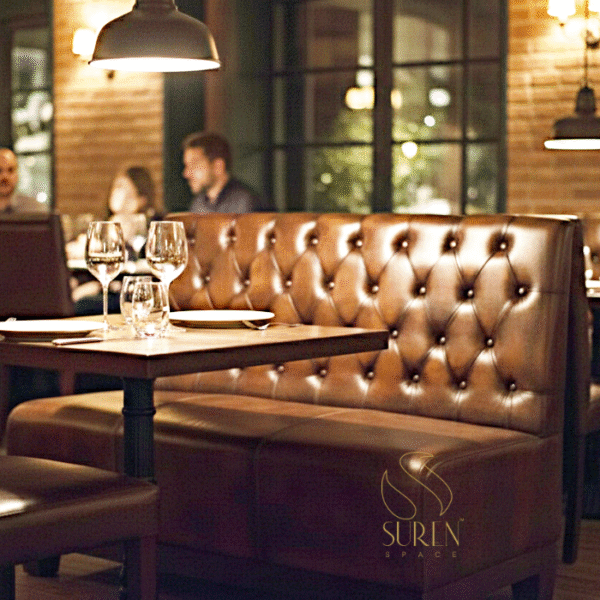 LEATHER RESTAURANT SOFA DESIGN