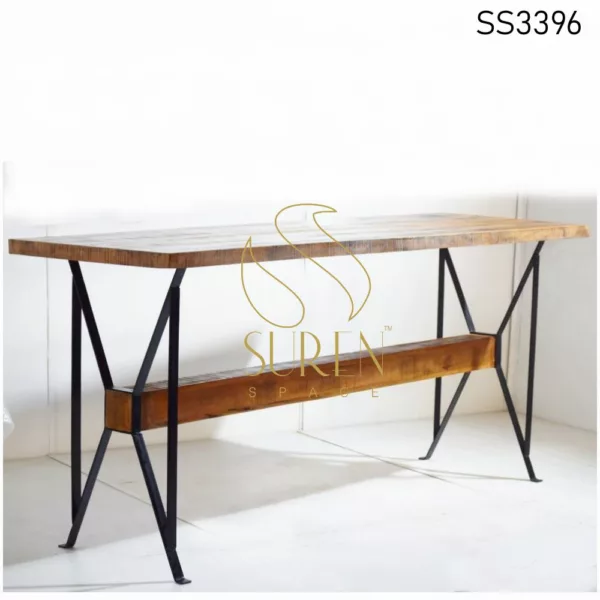 Mango Ruff Wood Industrial Theme Pub Table Design