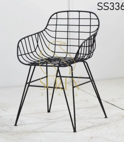 Metal Outdoor Chair with Handrest