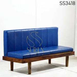 Upholstered Three Seater Sofa with Wooden Sofa