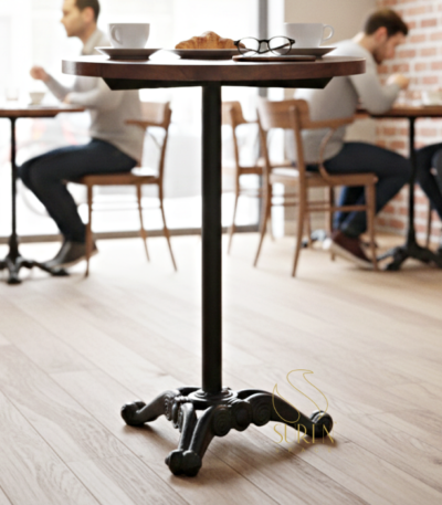 cast iron cafe table