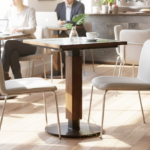 Ceramic Tile Solid Wood Metal Wood Bistro Table